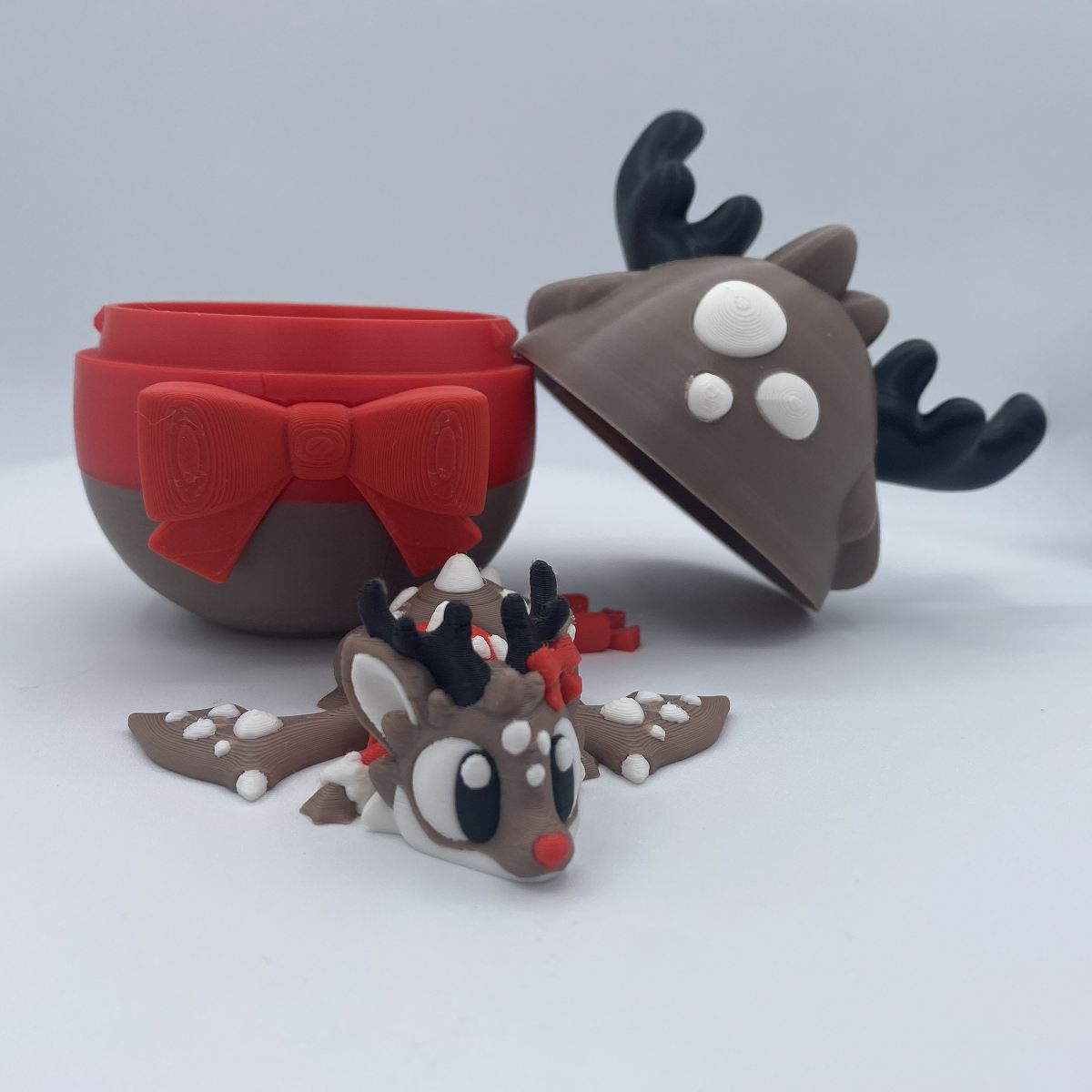 Eggnog the Mini Reindeer Dragon and Egg