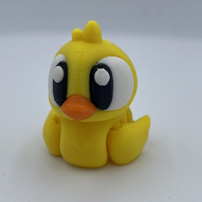 Rubber Duck Flexi Articulated 3D Printed Toy / Keychain