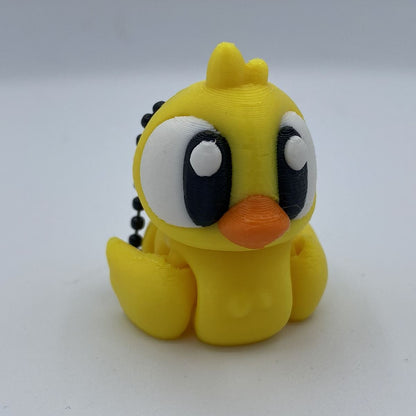 Rubber Duck Flexi Articulated 3D Printed Toy / Keychain