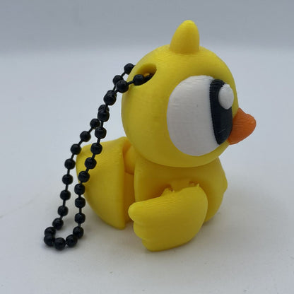 Rubber Duck Flexi Articulated 3D Printed Toy / Keychain