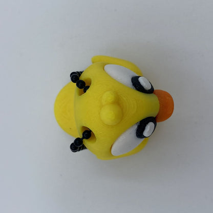Rubber Duck Flexi Articulated 3D Printed Toy / Keychain