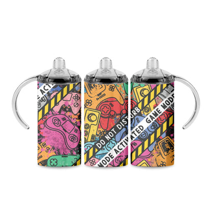 Gamer Mode Activated - a 12 oz Sippy - sippy cup
