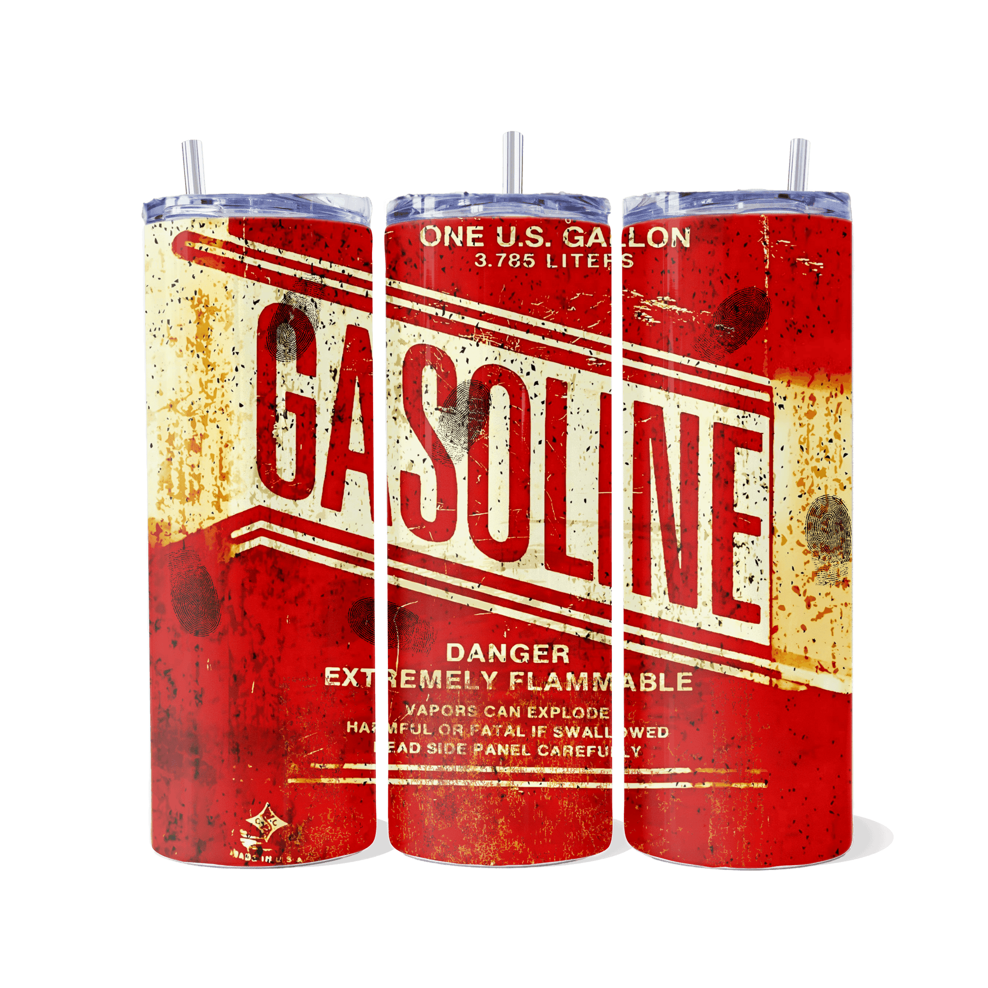 Vintage Gas Can Skinny Tumbler - skinny tumbler