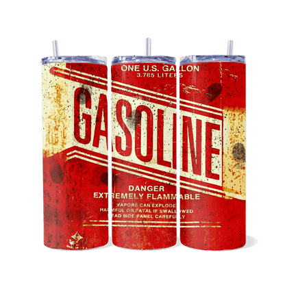 Vintage Gas Can Skinny Tumbler - skinny tumbler
