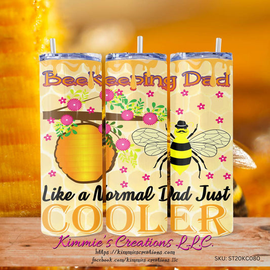 Beekeeping Mom or Dad skinny tumbler