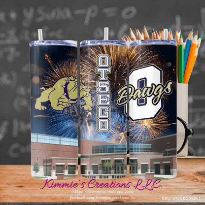 Otsego High School designs on a Skinny Tumbler - 01 / Standard - skinny tumbler