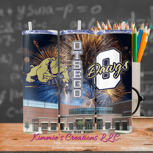 Otsego High School designs on a Skinny Tumbler