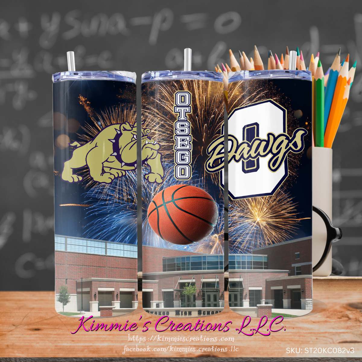 Otsego High School designs on a Skinny Tumbler