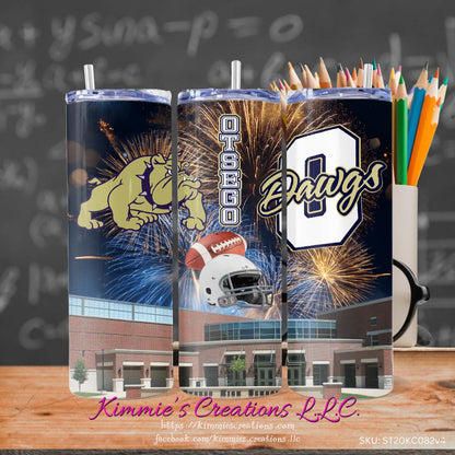Otsego High School designs on a Skinny Tumbler - 04 / Standard - skinny tumbler