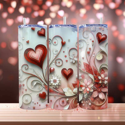 Hearts and Floral Valentine's Design - Kimmie's Creations L.L.C.