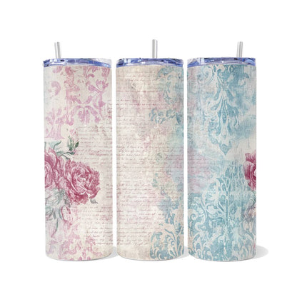 Vintage Romantic Pattern Skinny Tumbler Collection - skinny tumbler