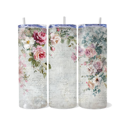Vintage Romantic Pattern Skinny Tumbler Collection - skinny tumbler