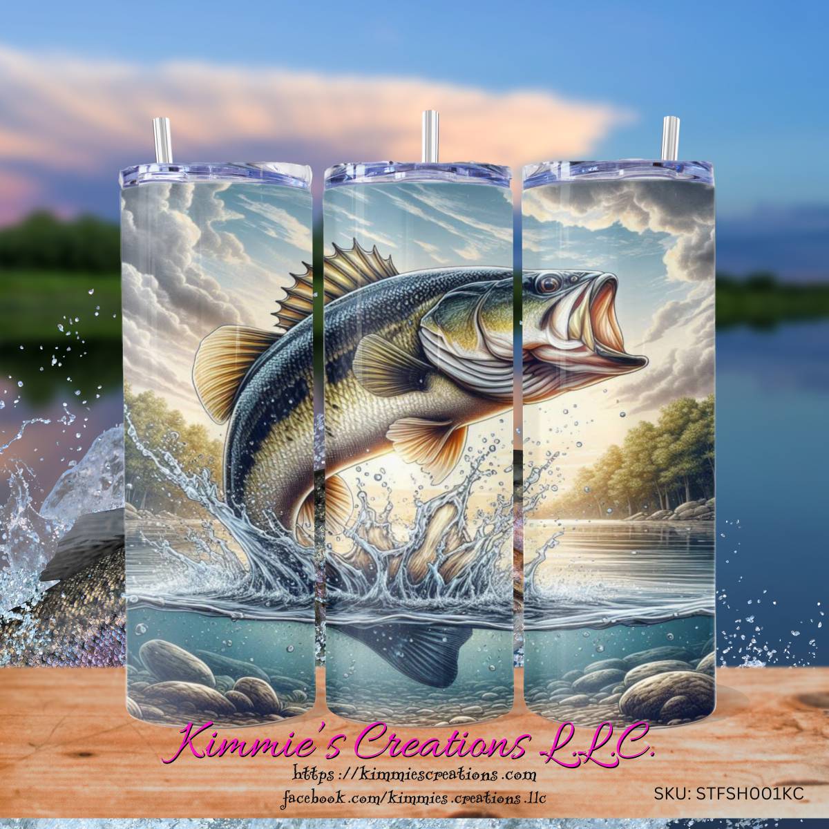 Breathtaking Bass Leap Captivates Anglers - a Skinny Tumbler - skinny tumbler