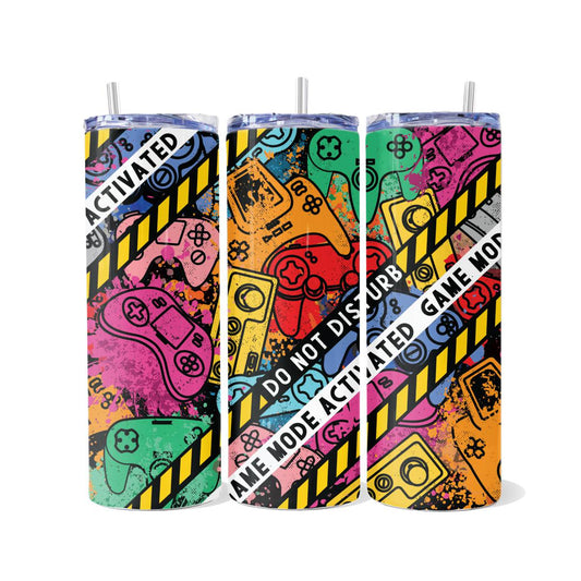 Gamer Mode Activated Skinny Tumbler - skinny tumbler