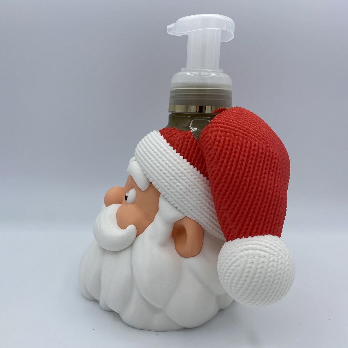 Santa Head BBW Soap Holder - 3D Printed Christmas Decor
