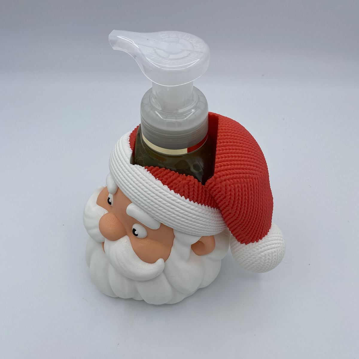 Santa Head BBW Soap Holder - 3D Printed Christmas Decor