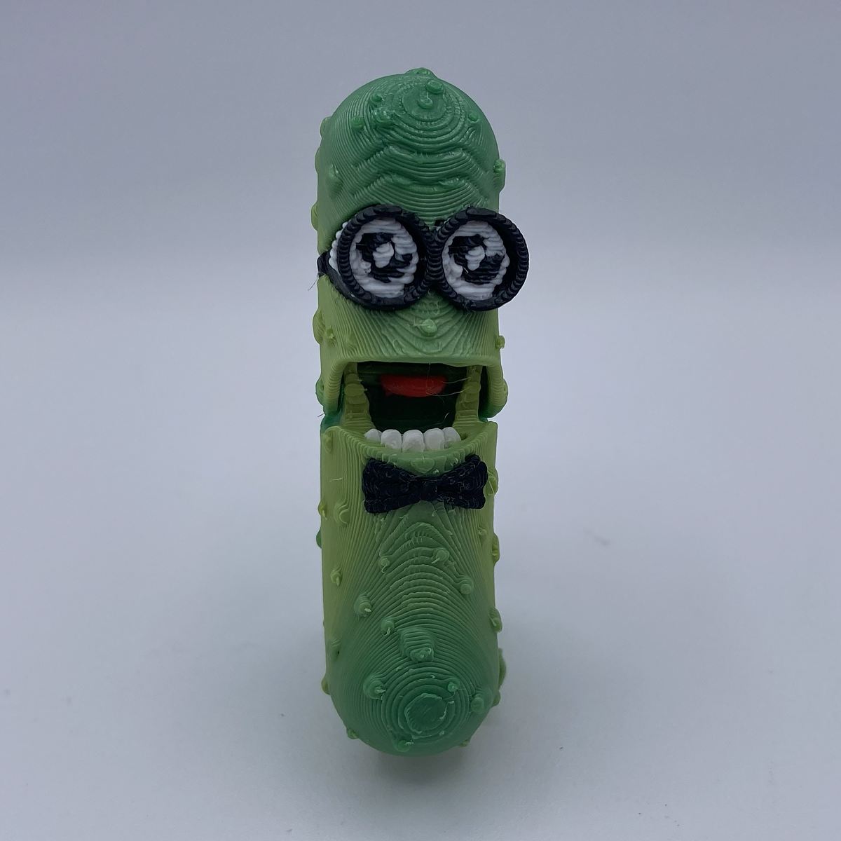 Tickles the Pickle - Articulated 3D Printed Fidget Toy & Keychain