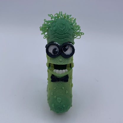 Tickles the Pickle - Articulated 3D Printed Fidget Toy & Keychain