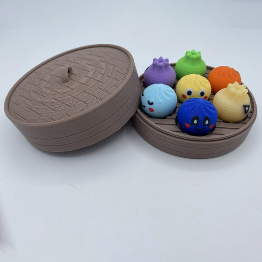 Pan Dumpling Clicker Fidgets - 3D Printed Sensory Toy (1, 3, or 7 Clickers)