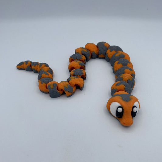 Snake flexi 3D printed articulated toy
