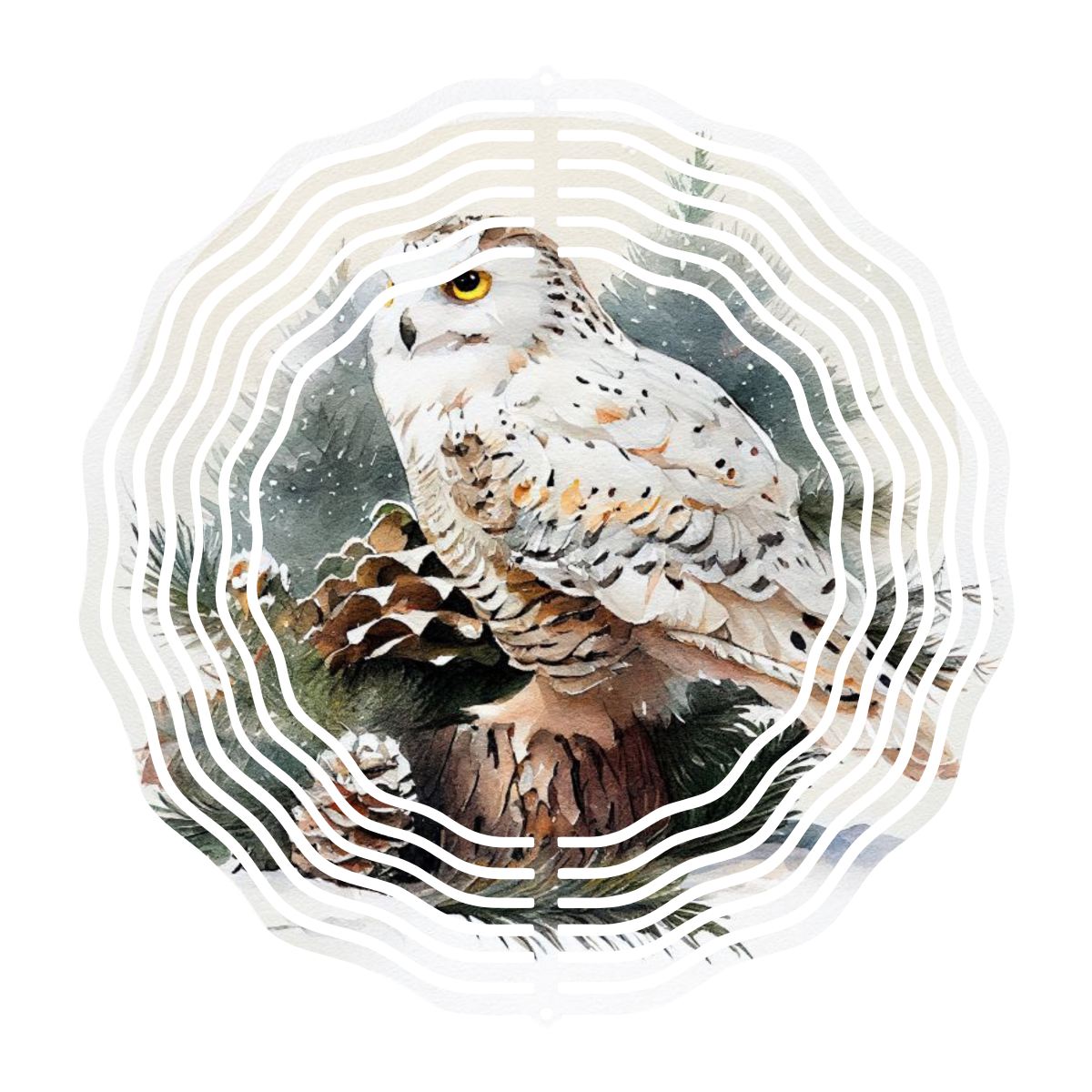 Snowy Owl Wind Spinner designs