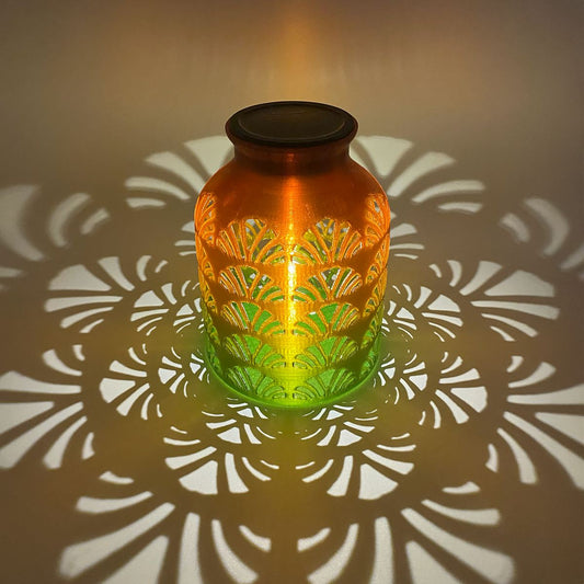 Solar powered LED Lamp with several designs