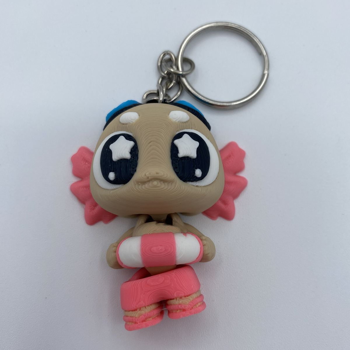 Summer Axolotl Keychain 3d print
