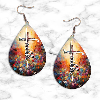 Faith Teardrop Earring Collection - 01 / Standard - jewelry