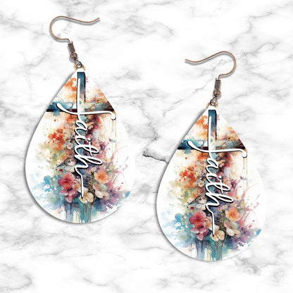 Faith Teardrop Earring Collection - 03 / Standard - jewelry