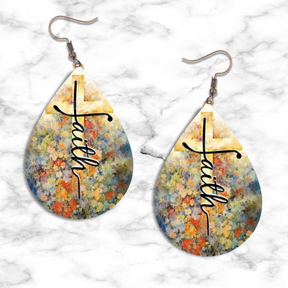 Faith Teardrop Earring Collection - 04 / Standard - jewelry