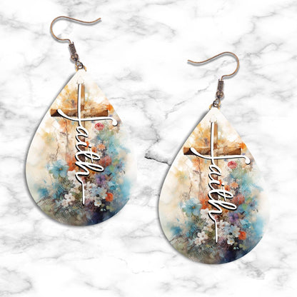 Faith Teardrop Earring Collection - 08 / Standard - jewelry