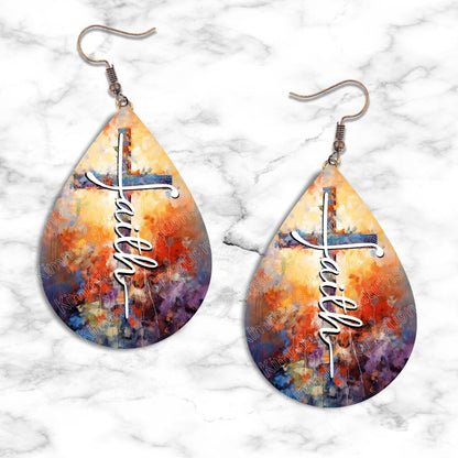 Faith Teardrop Earring Collection - 09 / Standard - jewelry