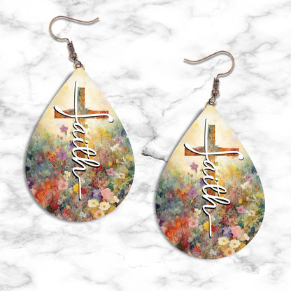 Faith Teardrop Earring Collection - 10 / Standard - jewelry