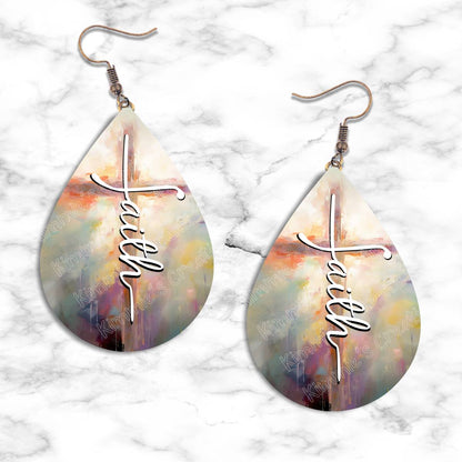 Faith Teardrop Earring Collection - 14 / Standard - jewelry