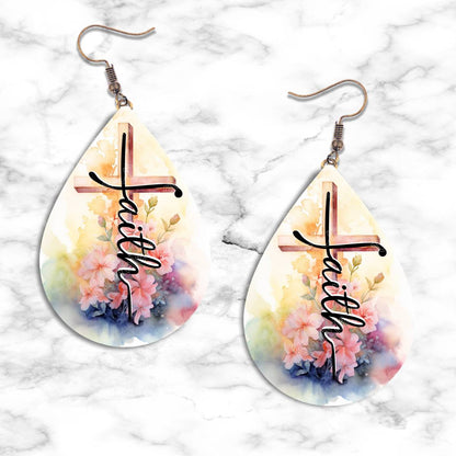 Faith Teardrop Earring Collection - 19 / Standard - jewelry