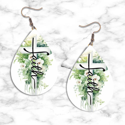 Faith Teardrop Earring Collection - 20 / Standard - jewelry