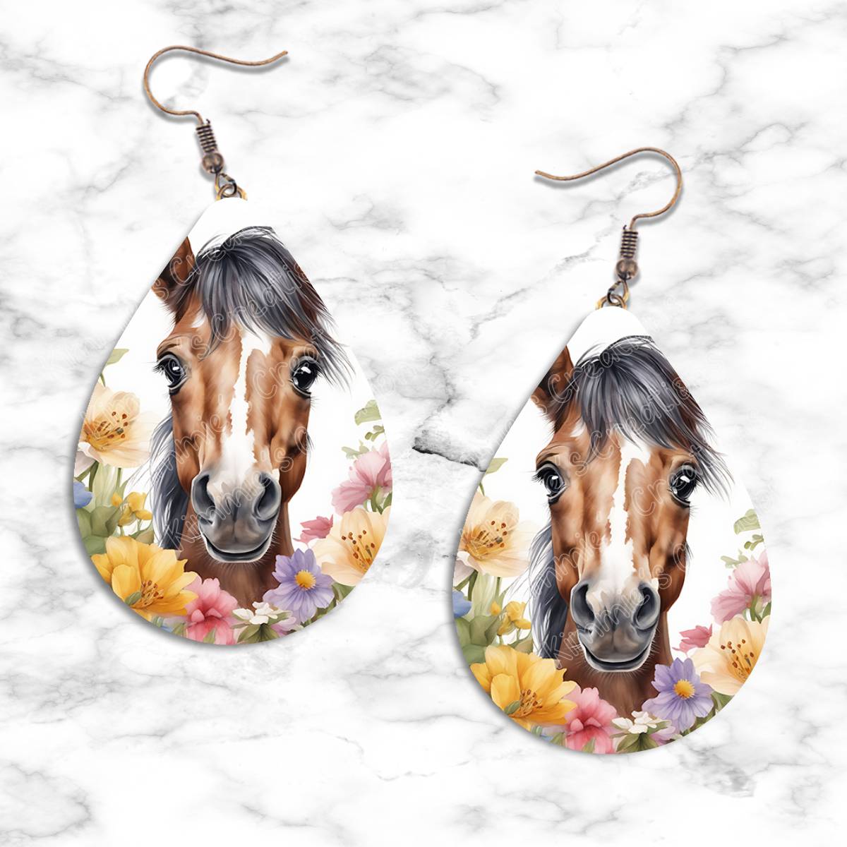 Horses Teardrop Earring Collection - Kimmie's Creations L.L.C.