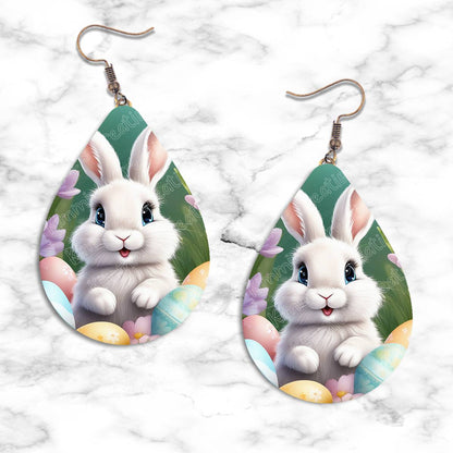 Easter Rabbit Teardrop Earring Collection - 06 - jewelry