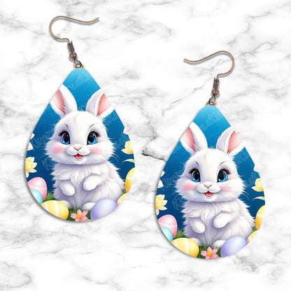 Easter Rabbit Teardrop Earring Collection - 09 - jewelry