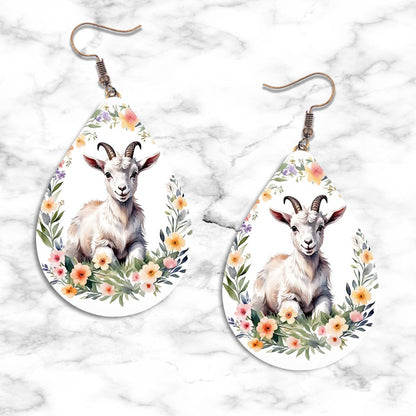 Goat Teardrop Earring Collection - 01 - jewelry