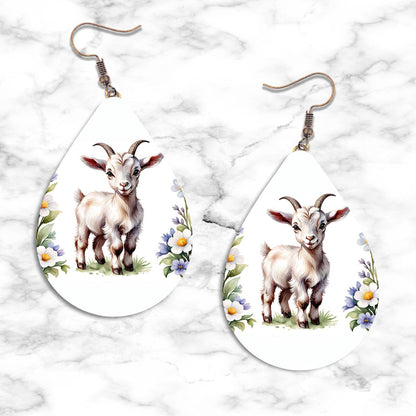 Goat Teardrop Earring Collection - 02 - jewelry