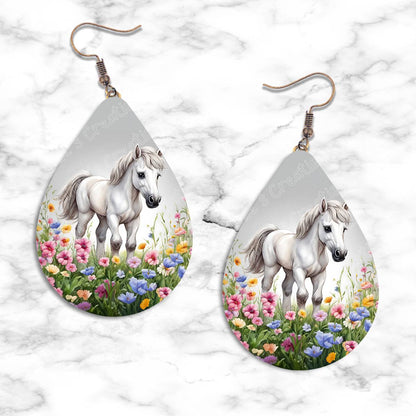 Horses Teardrop Earring Collection - Kimmie's Creations L.L.C.