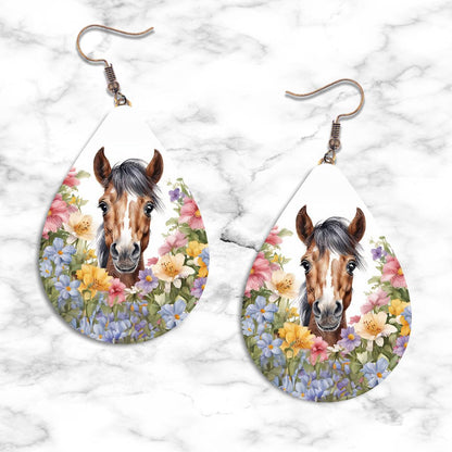 Horses Teardrop Earring Collection - Kimmie's Creations L.L.C.