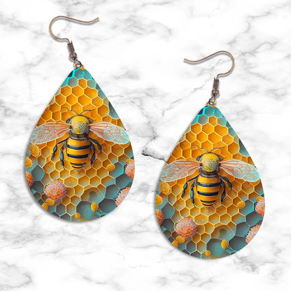 Honeybee Teardrop Earring Collection - 03 - jewelry