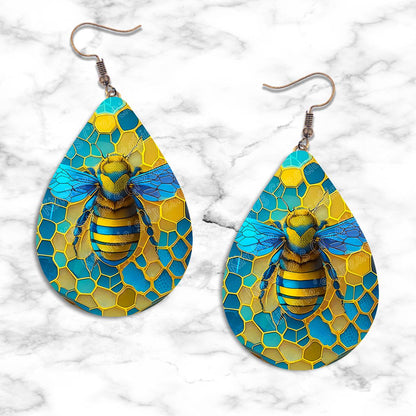 Honeybee Teardrop Earring Collection - 04 - jewelry