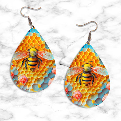 Honeybee Teardrop Earring Collection - 05 - jewelry
