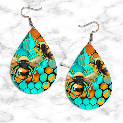 Honeybee Teardrop Earring Collection - 06 - jewelry