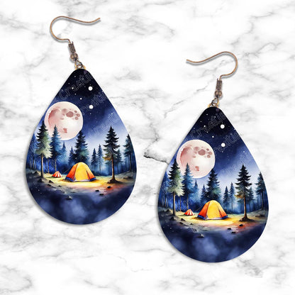 Camping Teardrop Earring Collection - 08 - jewelry