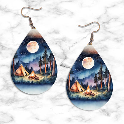 Camping Teardrop Earring Collection - 09 - jewelry