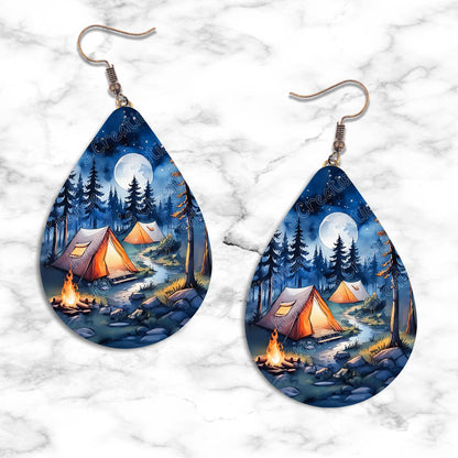Camping Teardrop Earring Collection - 12 - jewelry